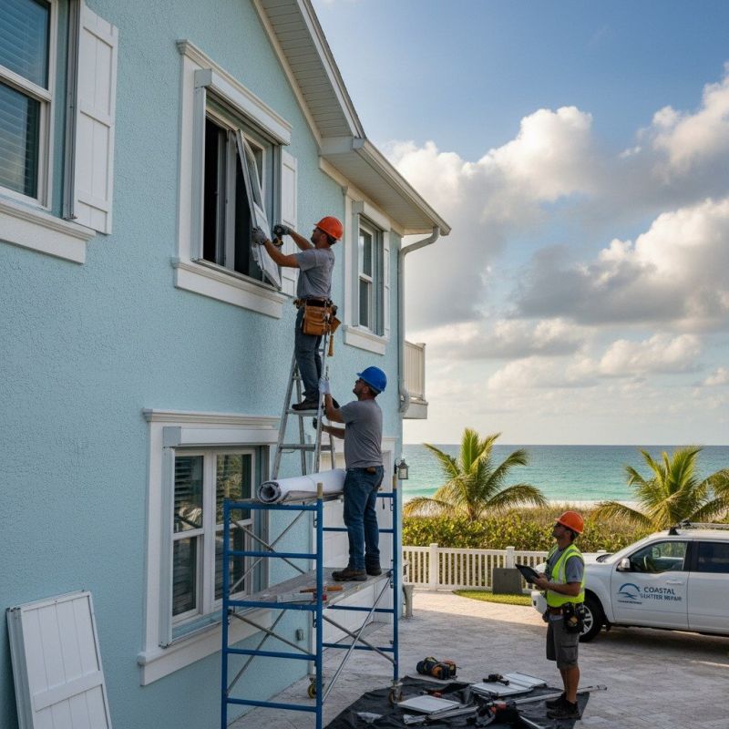 Hurricane Shutter Repair detail