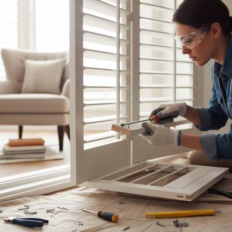 Plantation Blinds Repair detail