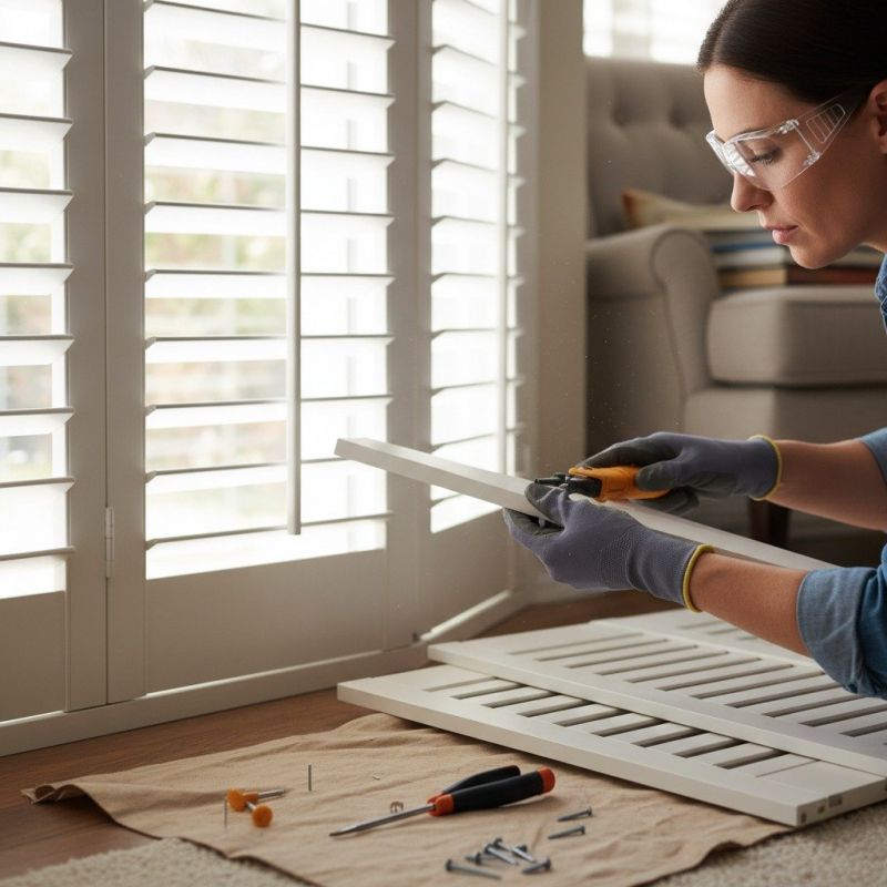 Plantation Shutters Repair detail